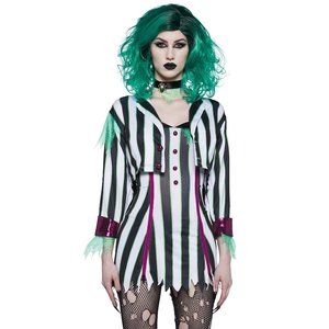 Dolls Kills Women's Beetlejuice Costume SMALL
